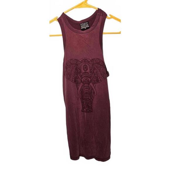 Evolution and Creation Active Women's Bohemian Elephant Graphic Tank Top Small - Picture 1 of 10